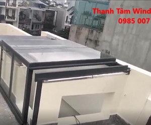 Mái lên sân thượng kết hợp cầu thang – Tiền Giang 