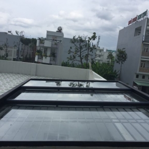 Giếng trời mái xếp 3 - 4 lớp