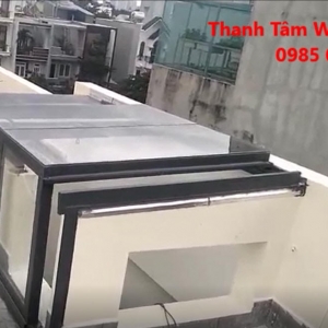 Mái lên sân thượng kết hợp cầu thang – Tiền Giang 